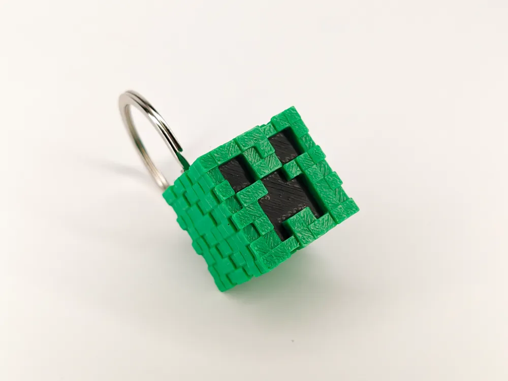Creeper Head Keychain