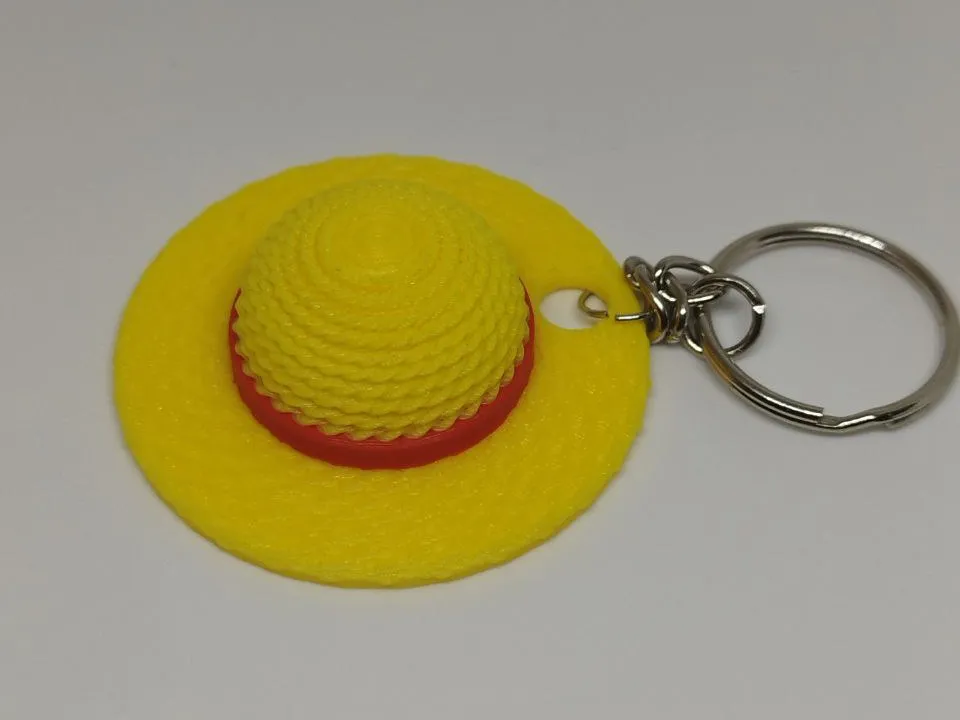 Anime Straw Hat Keychain