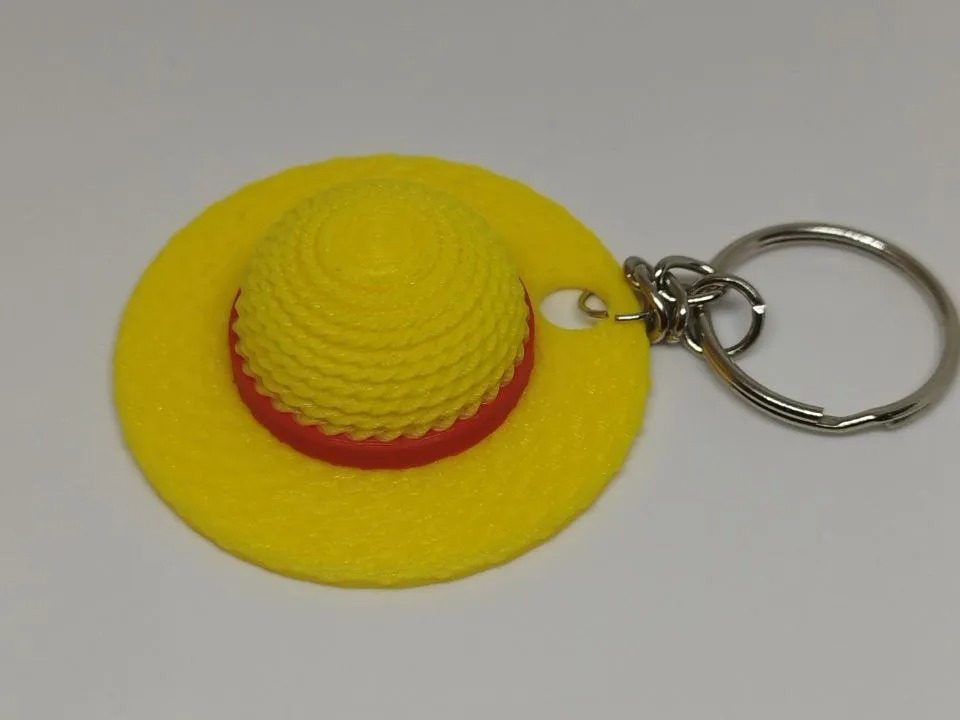 Anime Straw Hat Keychain